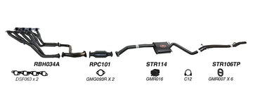 Redback Exhaust 2 1/2" Complete System for Holden Caprice (03/1990 - 1999), Statesman (03/1990 - 06/1999) - Brixton 4x4 - Buy Online Now!